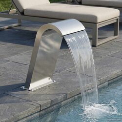 FONTANA u Bazenu Srebrna 47 x 31 x 60 cm Nehrđajući čelik Cene