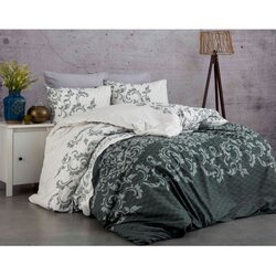 LUCCA grey greywhite ranforce single quilt cover set (de) Cene