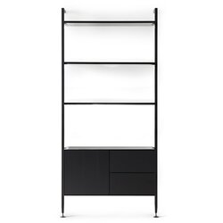 Hammel Furniture Črna knjižna omara iz hrastovega lesa 94x210 cm Edge by Hammel - Hammel Furniture Cene