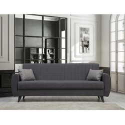 Atelier Del Sofa Razvlačiva sofa Alkon 214x86x77cm Tamno siva Cijene
