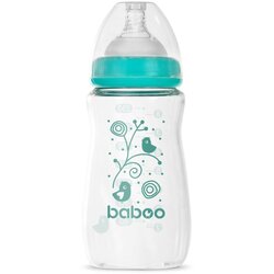 Baboo Anti-colic Glass Feeding Bottle Wide Neck staklena bočica za bebe 3m+ 250 ml Cene