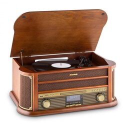 Auna Belle Epoque 1908 DAB, retro stereo sustav, gramofon, DAB+ Cene