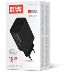 COLORWAY AC Punjač 1USB Quick Charge 3.0 (18W) Crni Cene