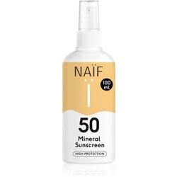 Naif Sun Mineral Sunscreen SPF 50 zaščitno pršilo za sončenje SPF 50 100 ml Cene