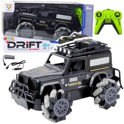 Rc terenski automobil s daljinskim upravljanjem, rotacija od 360°, 1:12, crni Cijene