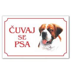 Iguana tabla čuvaj se psa - bernardinac Cene