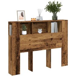 vidaXL Uzglavni ormarić staro drvo 140x18,5x102,5 cm konstruirano drvo Cijene