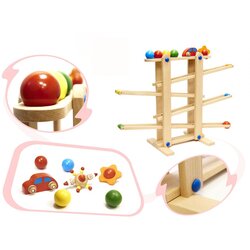 Montessori XXL drvena staza s loptom Cene