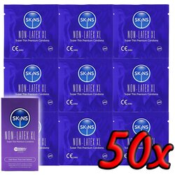 Skins Non-Latex XL Super Thin Premium Condoms 50 pack Cene
