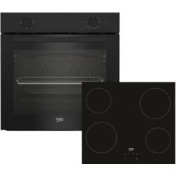 Beko ugradni set rerna i staklokeramička ploča BBSC11020B, crni Cene