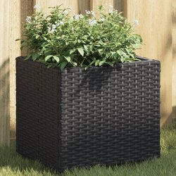vidaXL Vrtna sadilica crna 36 x 30 x 32 cm od poliratana Cijene