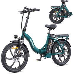 Hillmiles E Bike, zložljivo e-kolo z baterijo 36V 13Ah do 80-100 km, 20 * 3,0 palca, 7 hitrosti SHIMANO, 250W motor in 25 km/h MilePort, (21980246) Cene