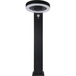 REV LED Solar Light Round black Cene