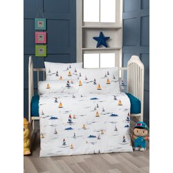 Lessentiel Maison posteljina za bebe Sail , 100x150cm, Bela Cene