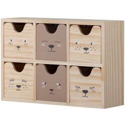 Bloomingville Mini Lesen otroški organizator za igrače v naravni barvi 27x8x18 cm Calle – Cene