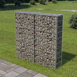 vidaXL gabionski zid s poklopcima od pocinčanog čelika 100 x 20 x 100 cm Cijene