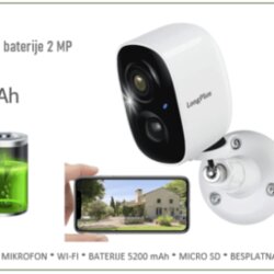 Bežična IP Kamera na baterije 2MP 2.8mm 5200 mAh Cene