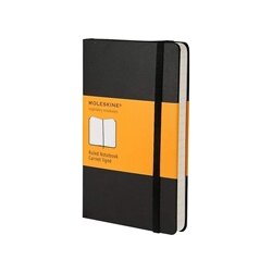 Moleskine Džepna bilježnica tvrde korice, crna - crte Cene