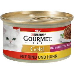 Gourmet Gold rafinirani ragu 12 x 85 g - Govedina & piščanec Duo Cene