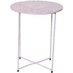 Kaemingk Pomoćni metalni stočić/ pastelno ljubičasti/ 48cm Cene