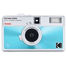Kodak EKTAR H35N Compact film camera 35 mm Blue, Silver Cene