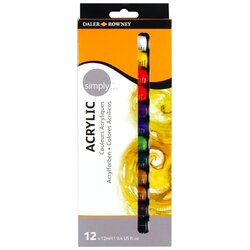 DALER ROWNEY SMPL set akrilnih boja 12x12ml (set akrilnih boja Daler-Rowney) Cene