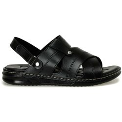 Polaris Sandals - Black - Flat Cene