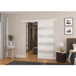 ADRK Klizna zidna vrata MILOU s lakobel detaljima 96 cm - BIJELA-LAKIRANA BIJELA, VISOKI SJAJ Cijene