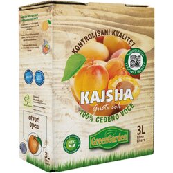 Green Garden Matični sok Kajsija 100%, BAG IN BOX, 3l Cene