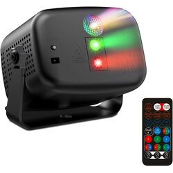 TARGETONE Mini disco luč za zabave z daljinskim upravljalnikom, RGB in 60 učinki Cene