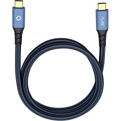Oehlbach USB 3.0 [1x moški konektor USB-C® - 1x moški konektor USB-C®] 1.00 m modra pozlačeni konektorji USB Plus CC, (20419861) Cene