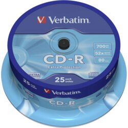 Verbatim 1x25 CD-R 80 / 700MB 52x Speed Extra Protection Cene