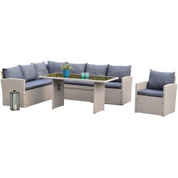 Gardenson Vrtni Set Lanzarote, 3-delni, Z Blazinami Cene