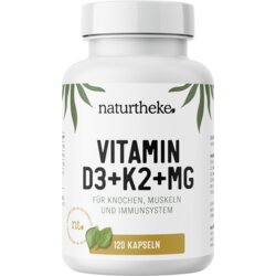 Naturtheke GmbH Vitamin D3 + K2 + MG - 120 kaps. Cene