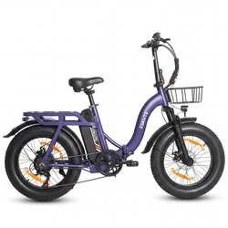 ESKUTE Zložljivo električno kolo D202, 48V 20,8Ah, dolg doseg, 20" debelo kolo, vijolično, (5000241850) Cene