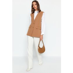 Trendyol Mink Lined Woven Vest Cene