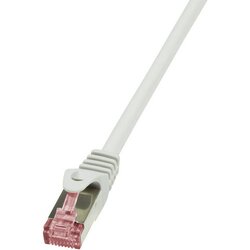 Logilink CQ2042S RJ45 omrežni kabel\, Patch kabel CAT 6 S/FTP 1.50 m siva ognjevaren\, z zaščitnim zapornim zatičem 1 kos, (20418456) Cene