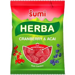 Šumi gumene bombone Herba Brusnica 90g Cene