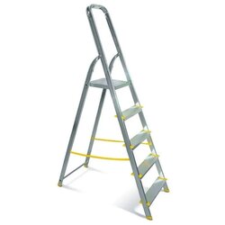 ALVE Enostranska aluminijasta lestev 1 x 5 stopnic do 150 kg Cene