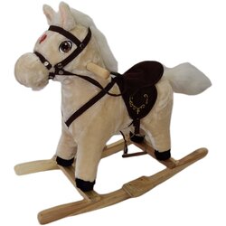 BABYLINE Plisani Konjic Klackalica Happy Pony Krem Cene