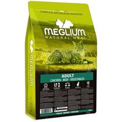 Meglium Suva hrana za mačke Adult, Piletina, govedina i povrće, 10 kg Cene