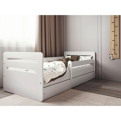 HAPPYKIDS OTROKA POSTELJA TED 160X80 (VE BARV)-Bela Cene