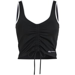 Karl Lagerfeld jeans Top črna / bela Cene