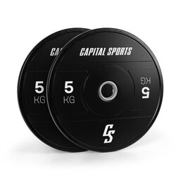 Capital Sports Elongate 2020, diski, 2 x 5 kg, trda guma, 50,4 mm Cene
