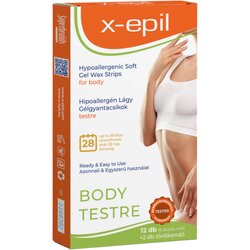 X EPIL - gotove hipoalergene gel trake od smole (12 kom) - tijelo Cene