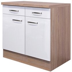 Flex-Well Kuhinjska Spodnja Omarica Venezia Valero, Bela, Š. 80 Cm Cene