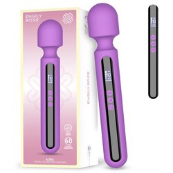 ENGILY ROSS Digital Aura Wand Massager with Digital Screen, Big & Powerfull 29.5cm Purple Cene