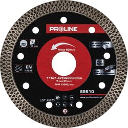 Proline DISK DIJAMANTNI TANAK 115MM 1,4x10x22,23MM 89610 Cijene