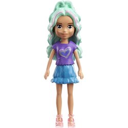 Polly Pocket Mattel Impulse – Punčka z vijolično srajco in modrim krilom (HKV81), (21382052) Cene