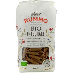 Rummo Bio Le Biologiche – polnozrnate Penne Rigate N°66 - 500 g Cene